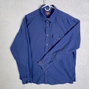 UNTUCKit MENS CASUAL BUTTON DOWN SHIRT BLUE SIZE XL
